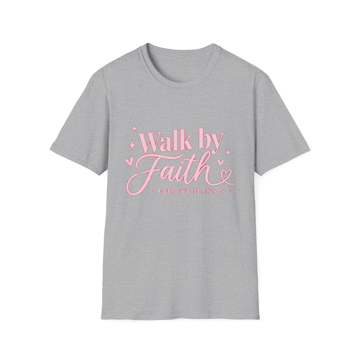 Faith Graphic T-Shirt — "Walk by Faith" Inspirational Christian Tee