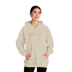 Pink Floral Cross Hoodie — "Made by Karla" Faith Pullover