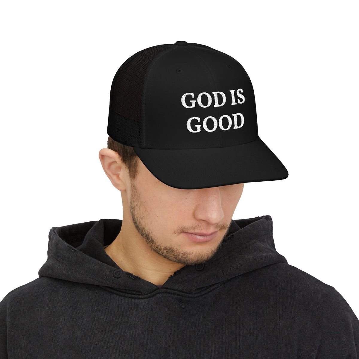 God Is Good Snapback Trucker Cap — Christian Faith Baseball Hat