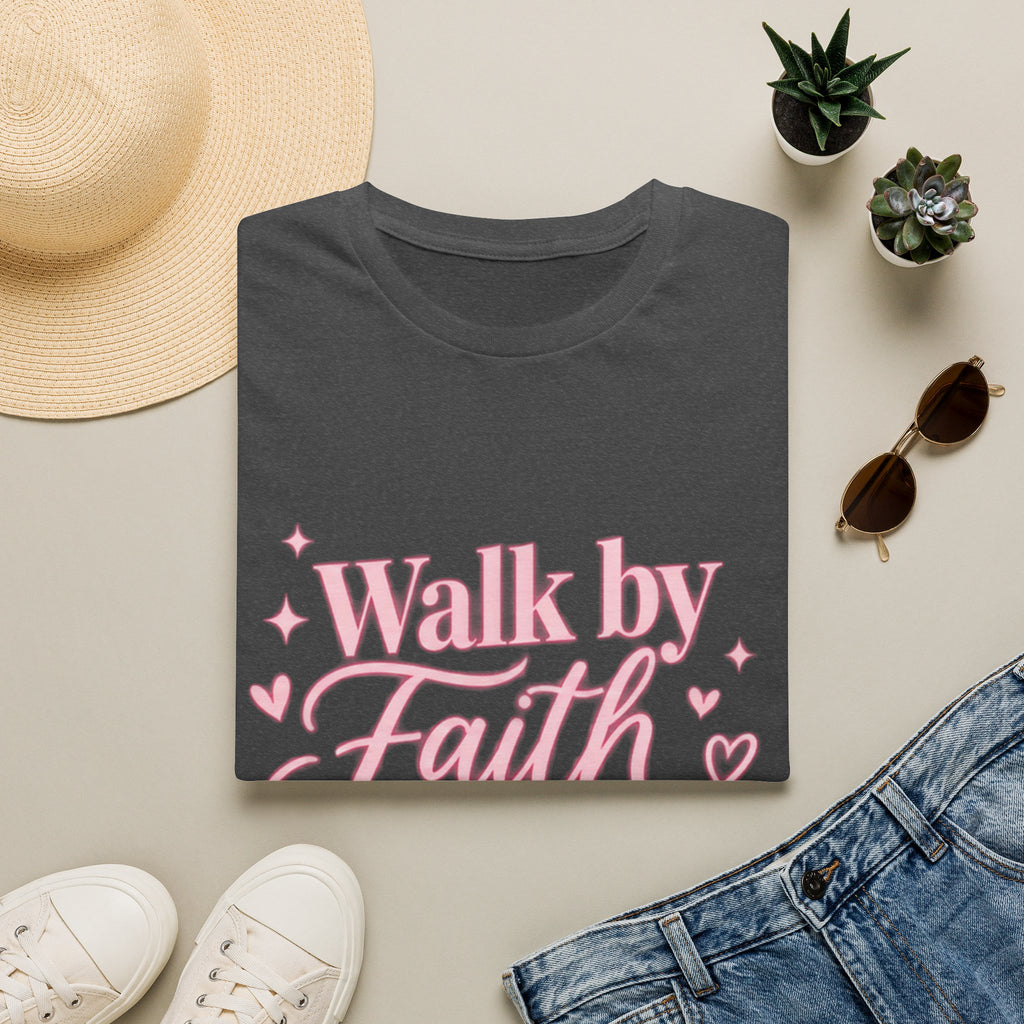 Faith Graphic T-Shirt — "Walk by Faith" Inspirational Christian Tee