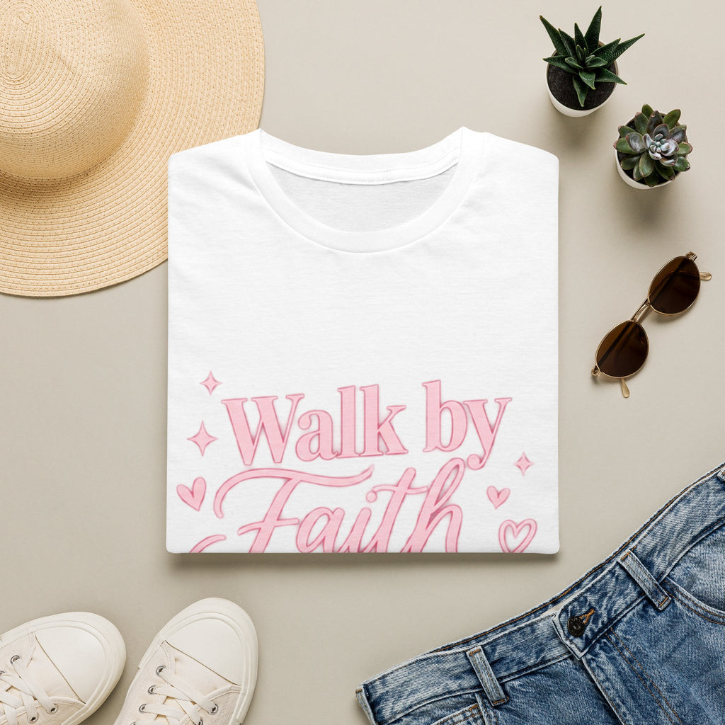 Faith Graphic T-Shirt — "Walk by Faith" Inspirational Christian Tee