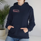 Pink Floral Cross Hoodie — "Made by Karla" Faith Pullover