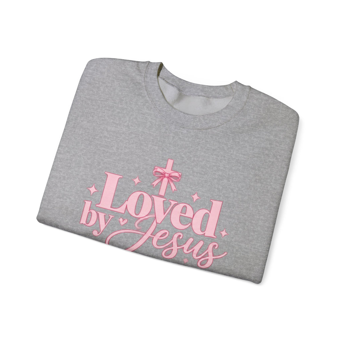 Loved by Jesus Christian Crewneck Sweatshirt