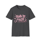 Faith Graphic T-Shirt — "Walk by Faith" Inspirational Christian Tee