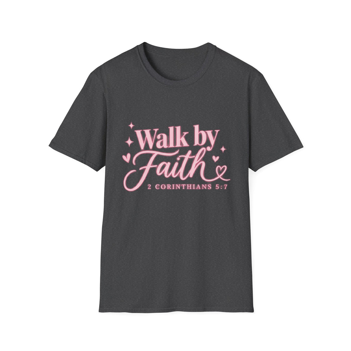 Faith Graphic T-Shirt — "Walk by Faith" Inspirational Christian Tee