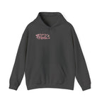 Pink Floral Cross Hoodie — "Made by Karla" Faith Pullover