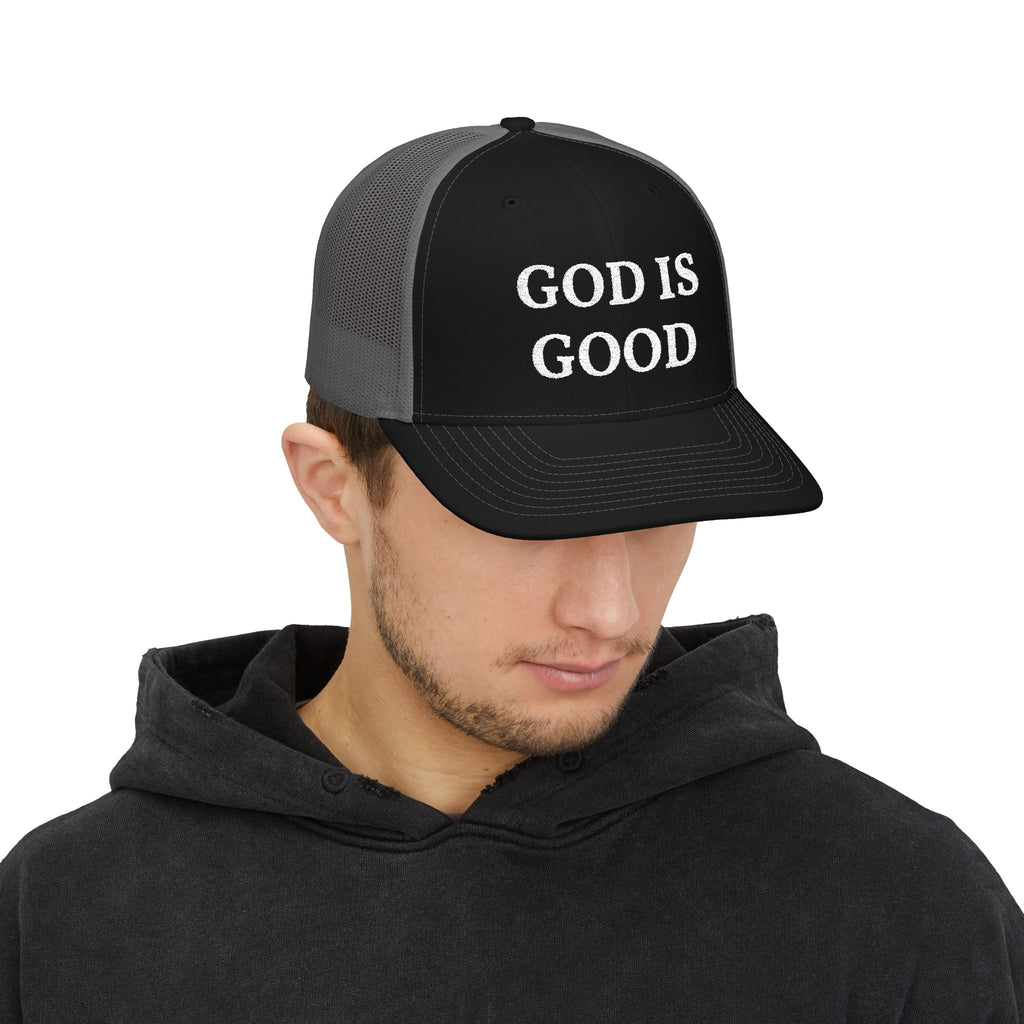 God Is Good Snapback Trucker Cap — Christian Faith Baseball Hat