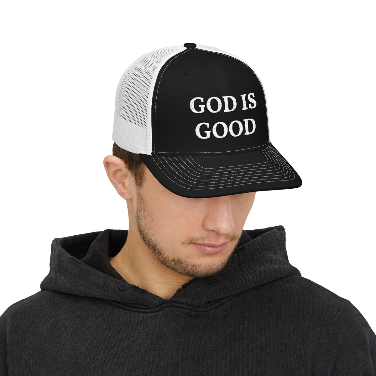 God Is Good Snapback Trucker Cap — Christian Faith Baseball Hat