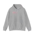 Pink Floral Cross Hoodie — "Made by Karla" Faith Pullover