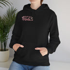 Pink Floral Cross Hoodie — "Made by Karla" Faith Pullover