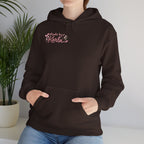 Pink Floral Cross Hoodie — "Made by Karla" Faith Pullover