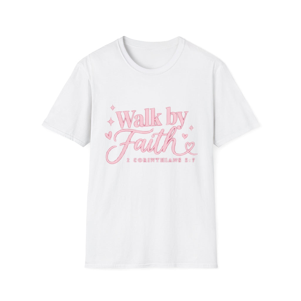 Faith Graphic T-Shirt — "Walk by Faith" Inspirational Christian Tee