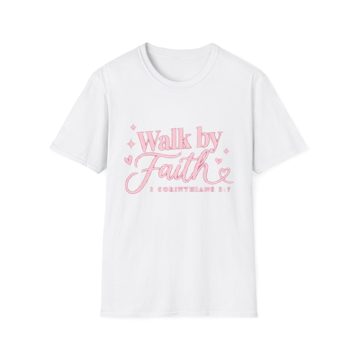 Faith Graphic T-Shirt — "Walk by Faith" Inspirational Christian Tee
