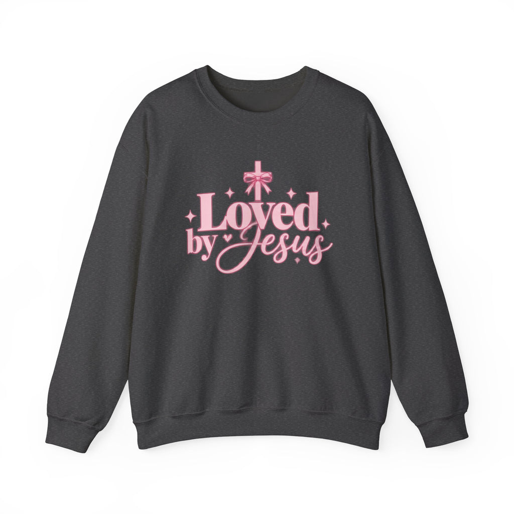 Loved by Jesus Christian Crewneck Sweatshirt