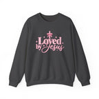Loved by Jesus Christian Crewneck Sweatshirt