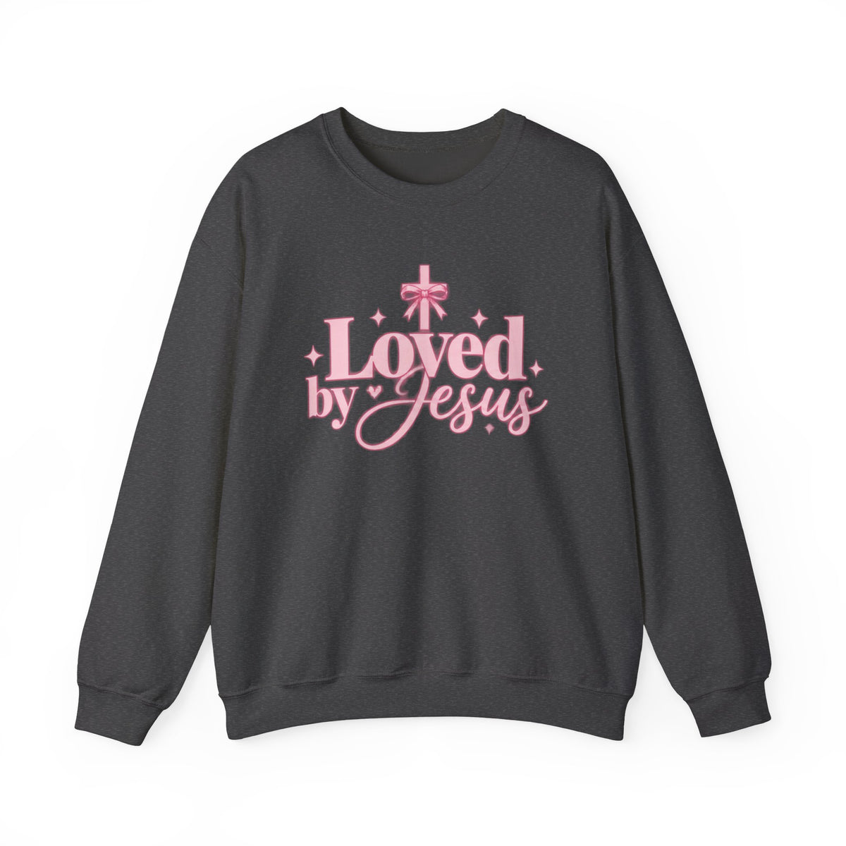 Loved by Jesus Christian Crewneck Sweatshirt