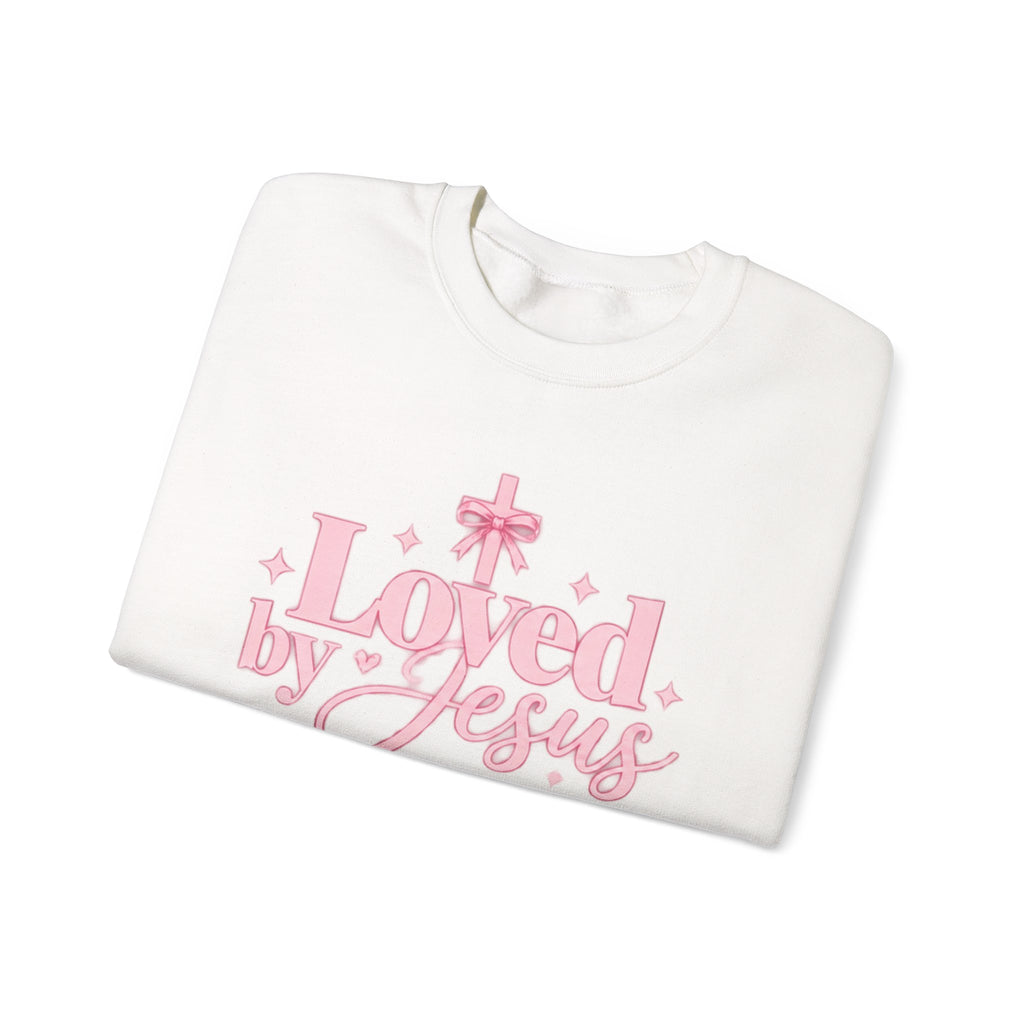 Loved by Jesus Christian Crewneck Sweatshirt