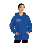 Pink Floral Cross Hoodie — "Made by Karla" Faith Pullover