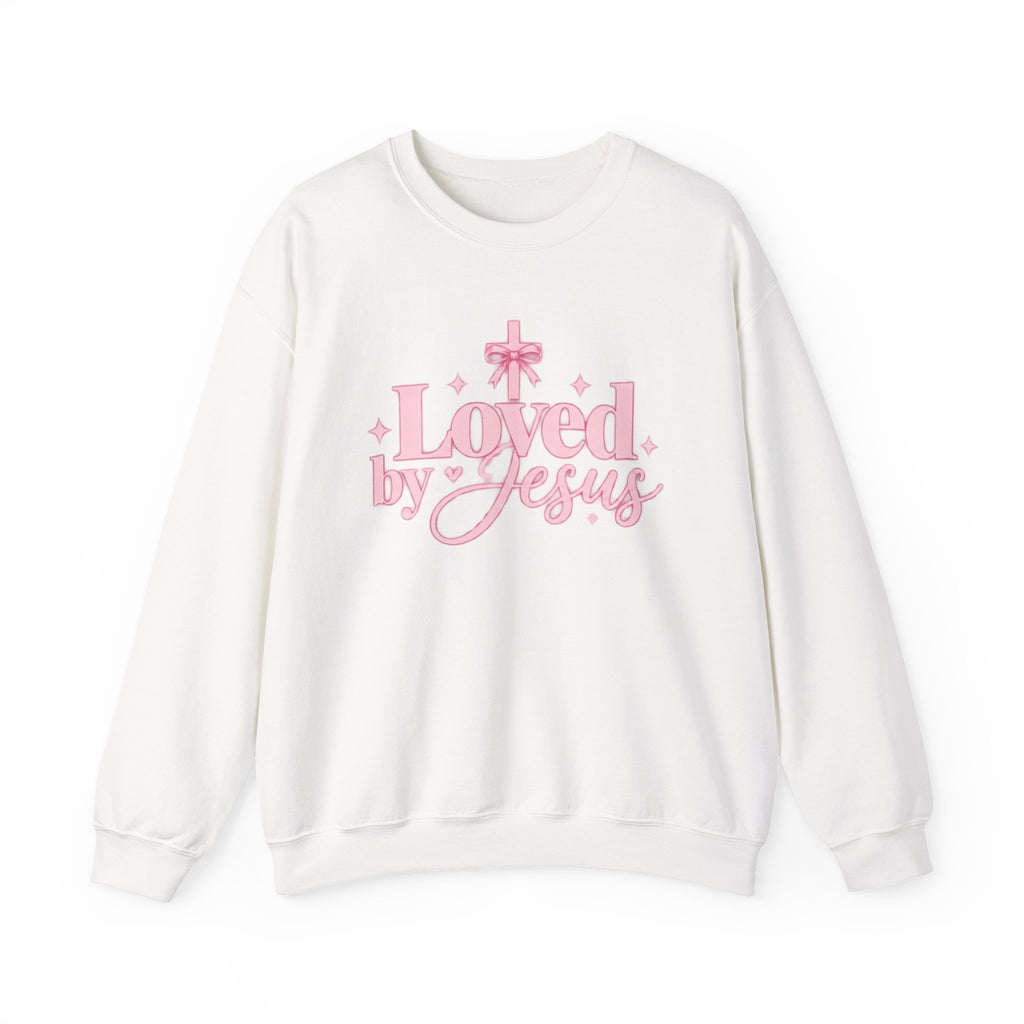 Loved by Jesus Christian Crewneck Sweatshirt