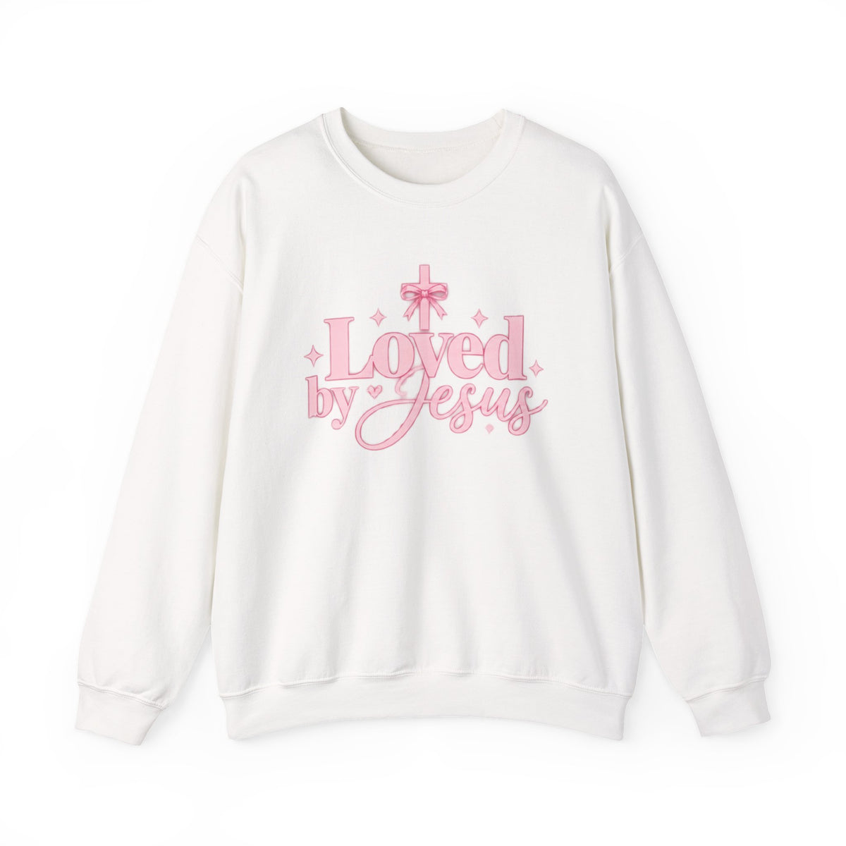Loved by Jesus Christian Crewneck Sweatshirt
