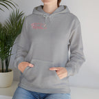 Pink Floral Cross Hoodie — "Made by Karla" Faith Pullover