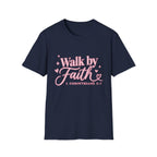 Faith Graphic T-Shirt — "Walk by Faith" Inspirational Christian Tee