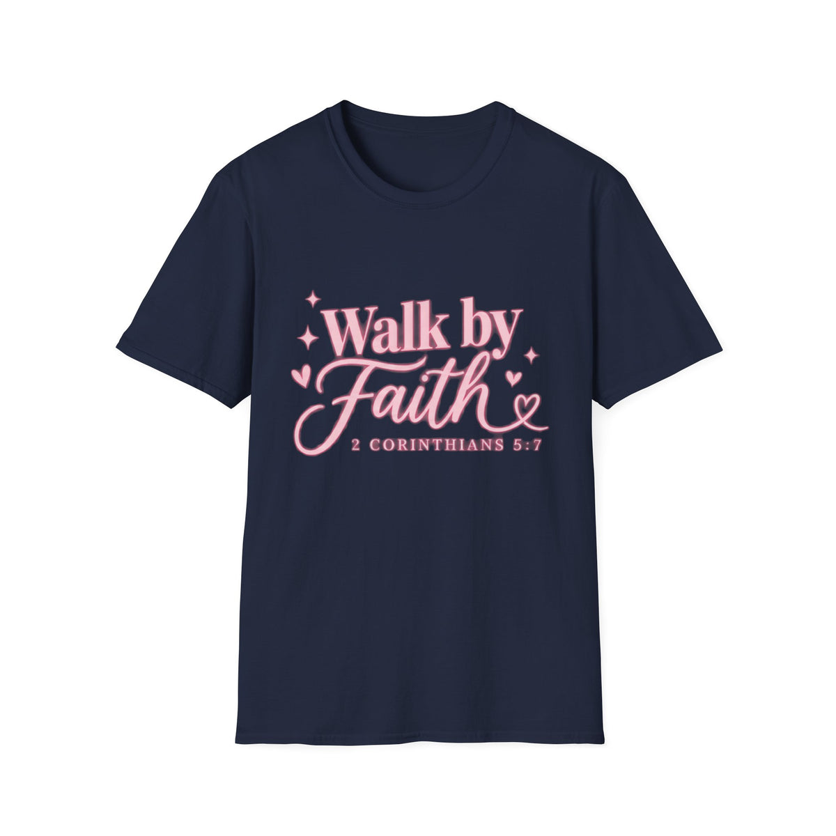 Faith Graphic T-Shirt — "Walk by Faith" Inspirational Christian Tee