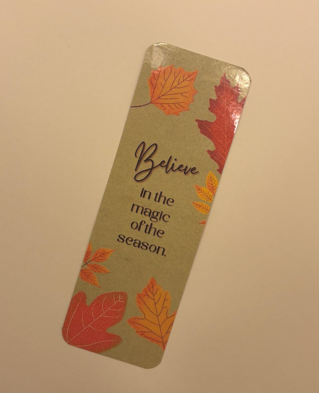 Fall Inspirational Bookmark | Autumn Reading Bookmark | Cozy Book Lover Gift | Handmade Bookmark