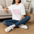 Faith Graphic T-Shirt — "Walk by Faith" Inspirational Christian Tee