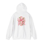 Pink Floral Cross Hoodie — "Made by Karla" Faith Pullover