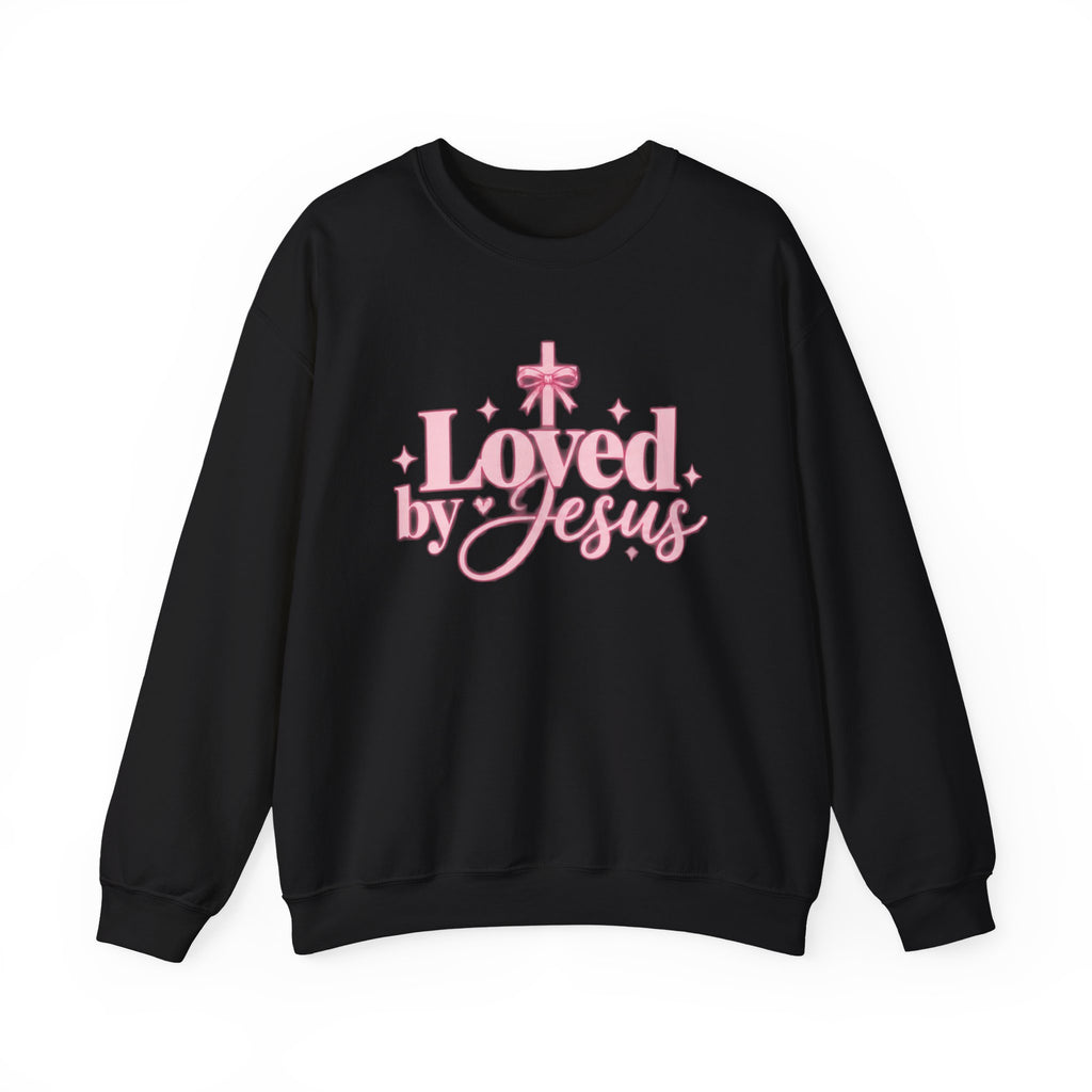 Loved by Jesus Christian Crewneck Sweatshirt