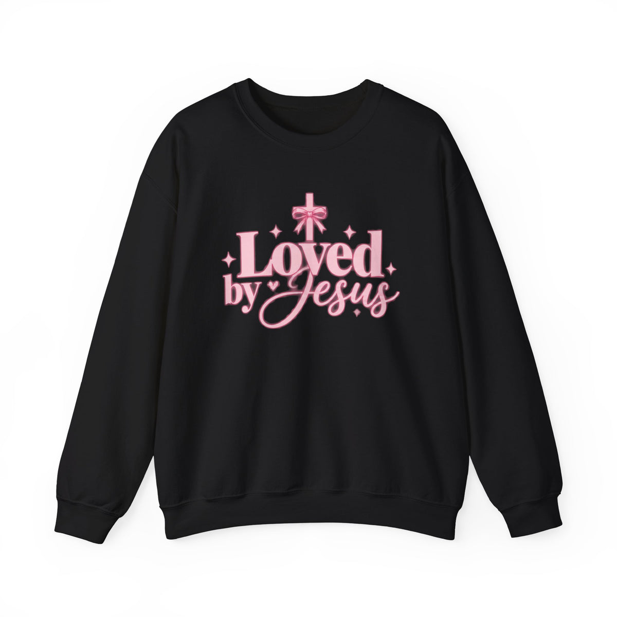 Loved by Jesus Christian Crewneck Sweatshirt