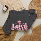 Loved by Jesus Christian Crewneck Sweatshirt