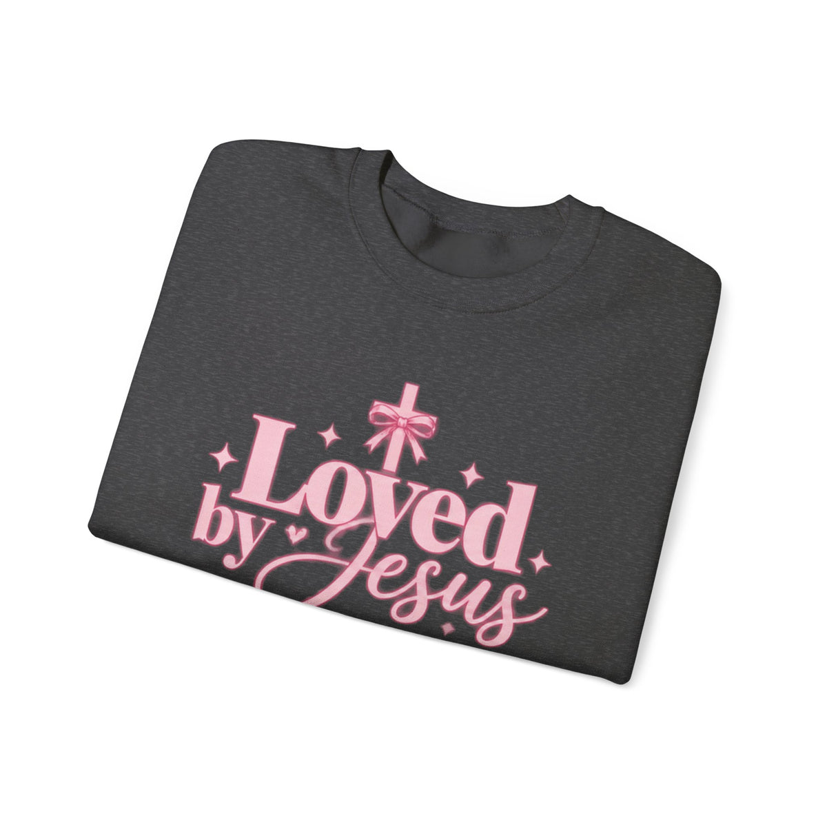 Loved by Jesus Christian Crewneck Sweatshirt