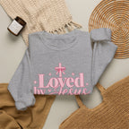 Loved by Jesus Christian Crewneck Sweatshirt