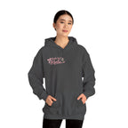 Pink Floral Cross Hoodie — "Made by Karla" Faith Pullover