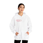 Pink Floral Cross Hoodie — "Made by Karla" Faith Pullover