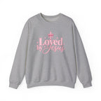 Loved by Jesus Christian Crewneck Sweatshirt