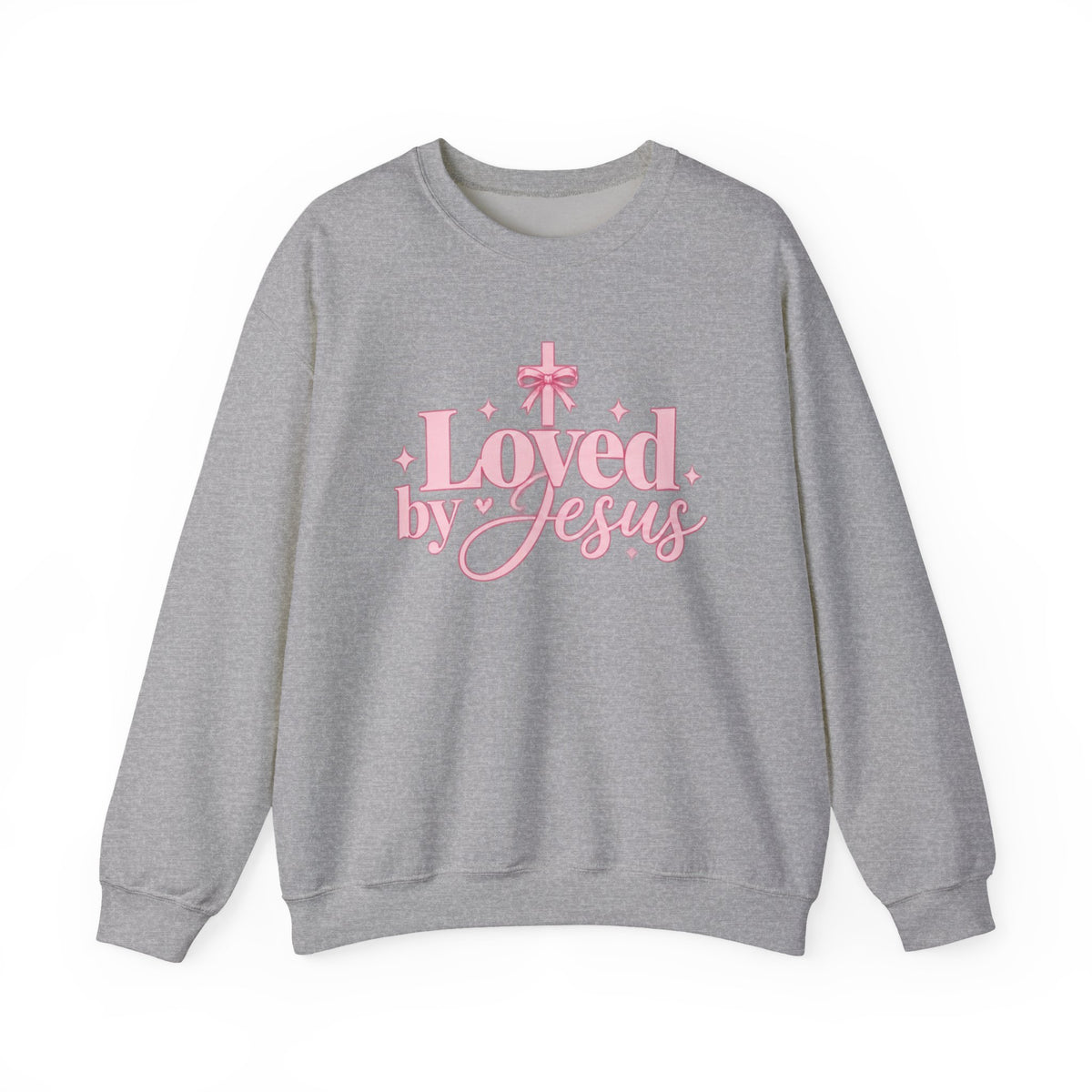 Loved by Jesus Christian Crewneck Sweatshirt