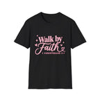 Faith Graphic T-Shirt — "Walk by Faith" Inspirational Christian Tee