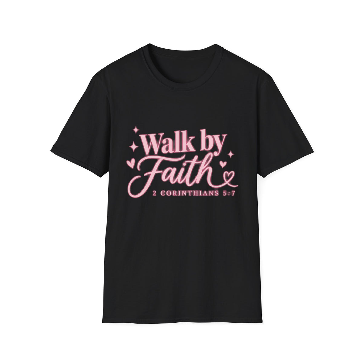 Faith Graphic T-Shirt — "Walk by Faith" Inspirational Christian Tee