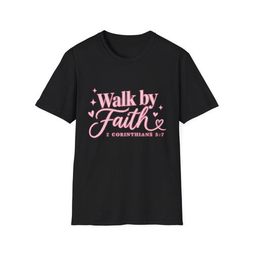 Faith Graphic T-Shirt — "Walk by Faith" Inspirational Christian Tee