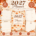 🍂 2027 Cozy Autumn Printable Planner | Digital PDF Planner